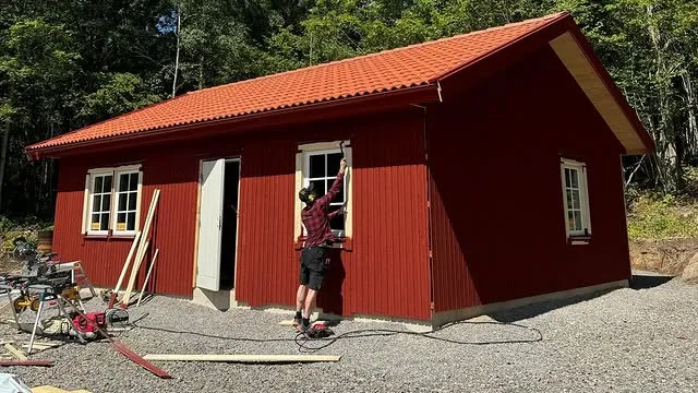 Röd stuga