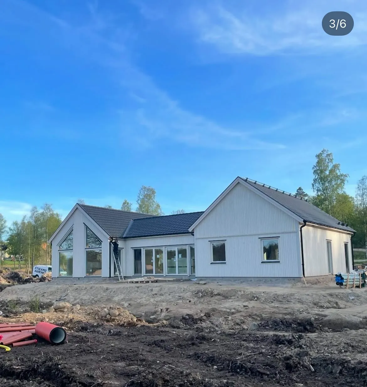 Stort nybyggt hus